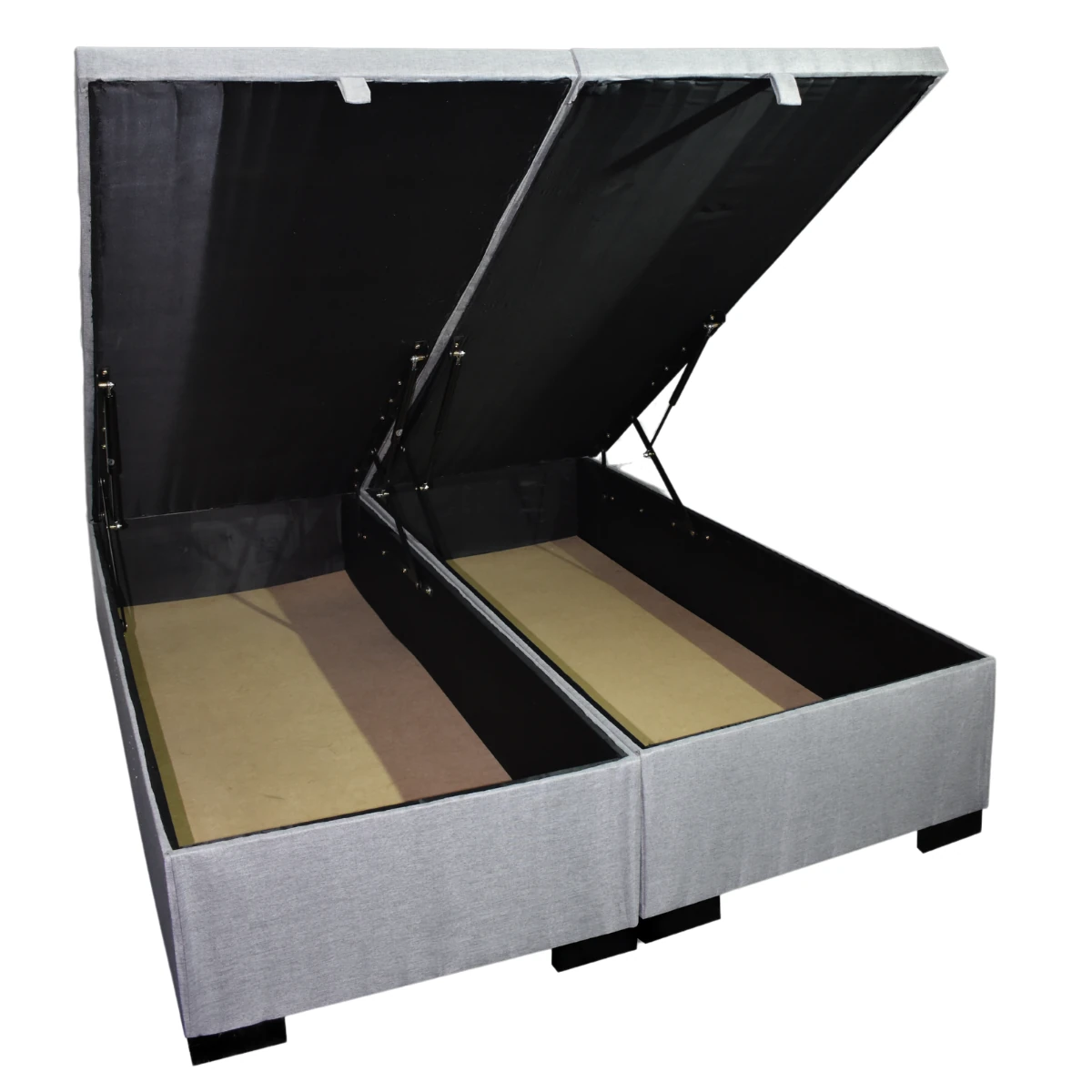 Base de Cama Baúl Super King en Felpa - Mueblart