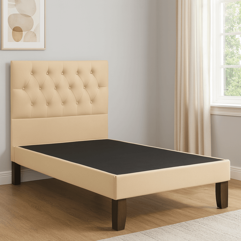 Cama Europea Con Respaldo a Piso 1 Plaza