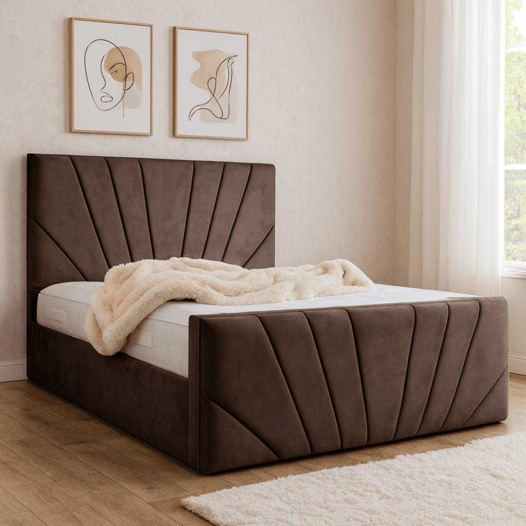 Base De Cama Doble Respaldo 1.5 Plazas